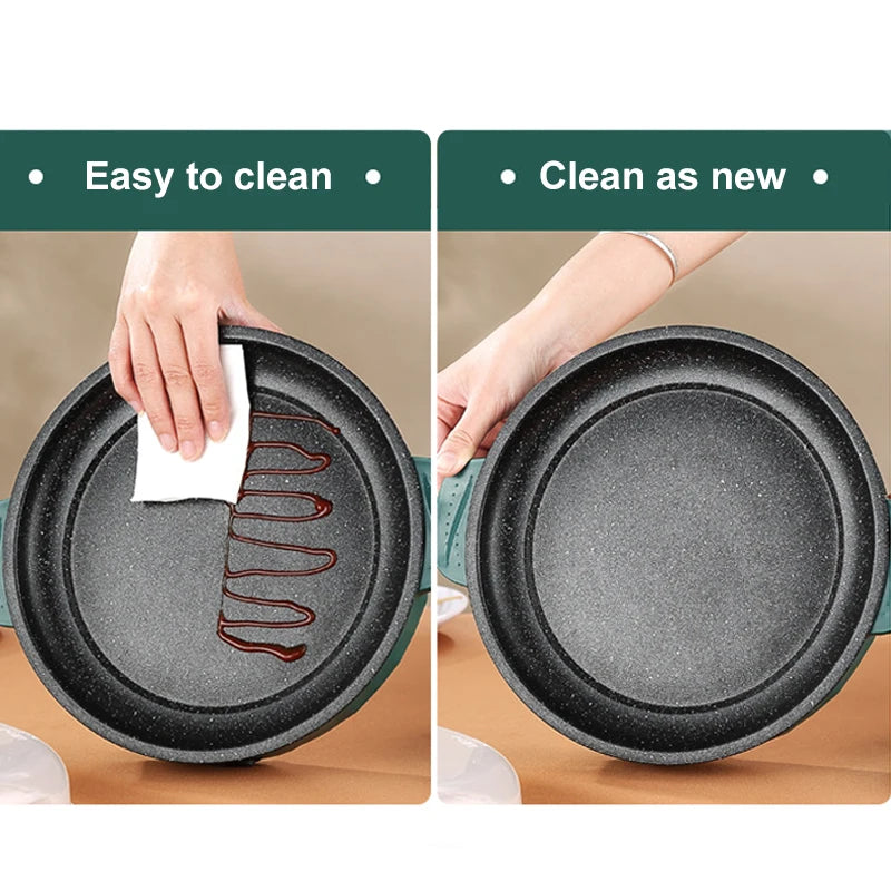 Electric Non-Stick Multicooker – Portable Frying Pan for Home Cooking