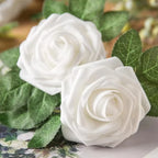 Artificial Foam Rose Heads – Realistic Silk Flowers for DIY Wedding Decor