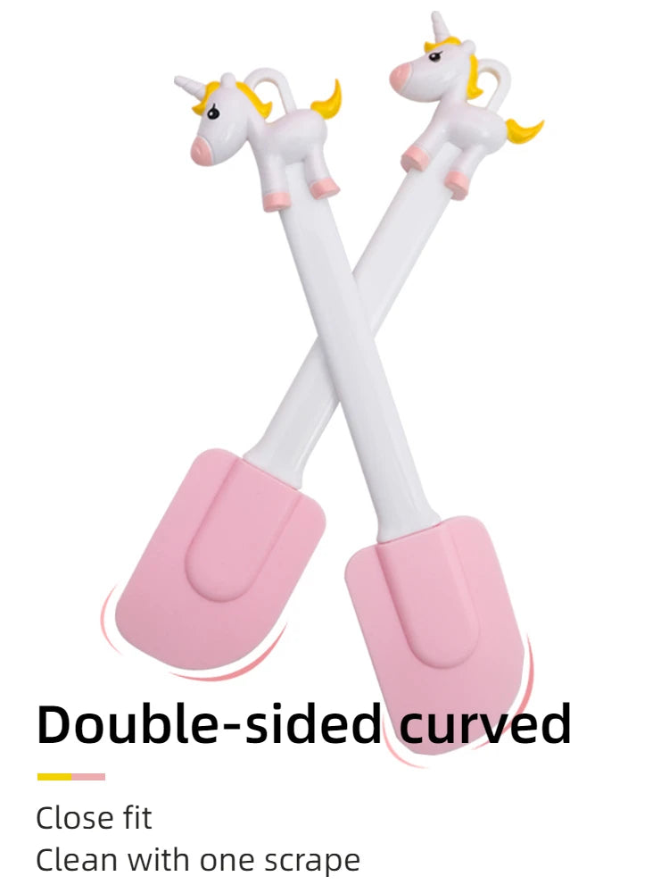 Silicone Unicorn Spatula – Heat-Resistant Kitchen Utensil for Baking
