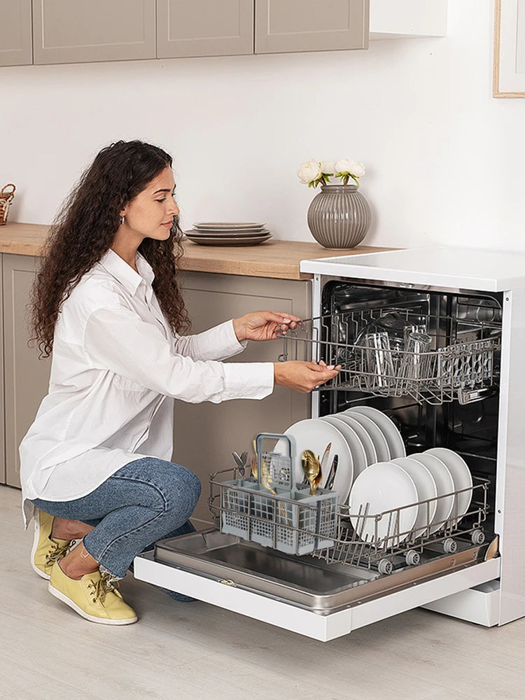 Universal Dishwasher Cutlery Basket – Foldable Flatware Holder for Kitchen