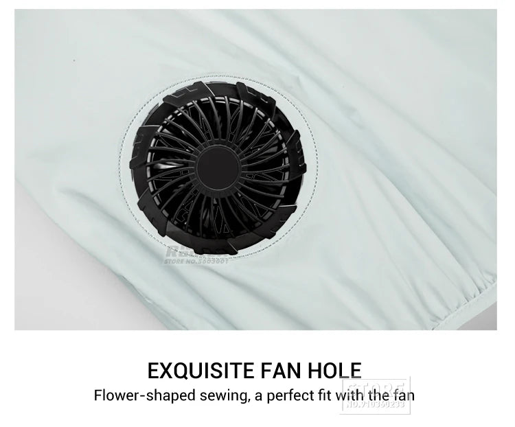 Air-Conditioned Cooling Vest – 13-Hour Fan System for High-Temperature Work