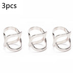 Cross Scarf Clips – Hollow Metal Buckle Brooches for Women Jewelry Accessories
