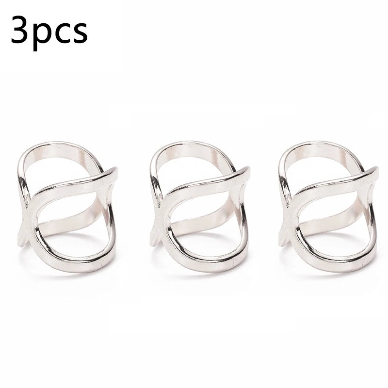 Cross Scarf Clips – Hollow Metal Buckle Brooches for Women Jewelry Accessories