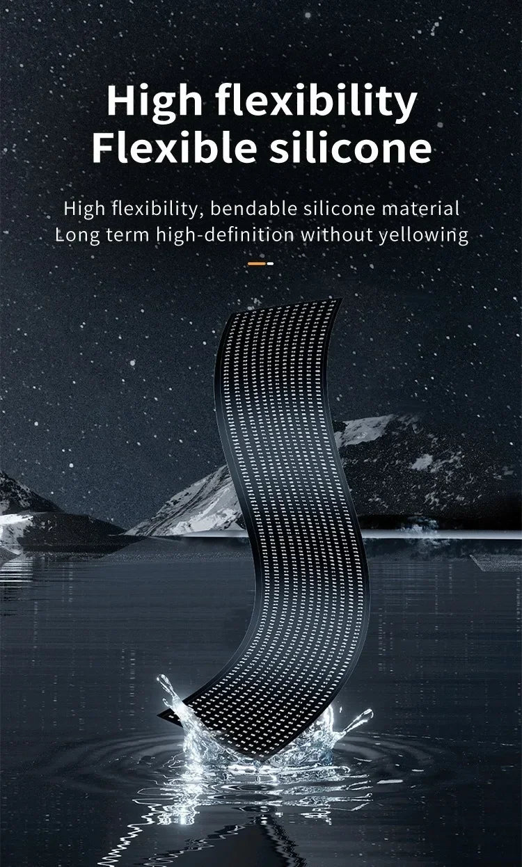 LED Pixel Panel Display – Flexible Scrolling Screen for Car Windshield