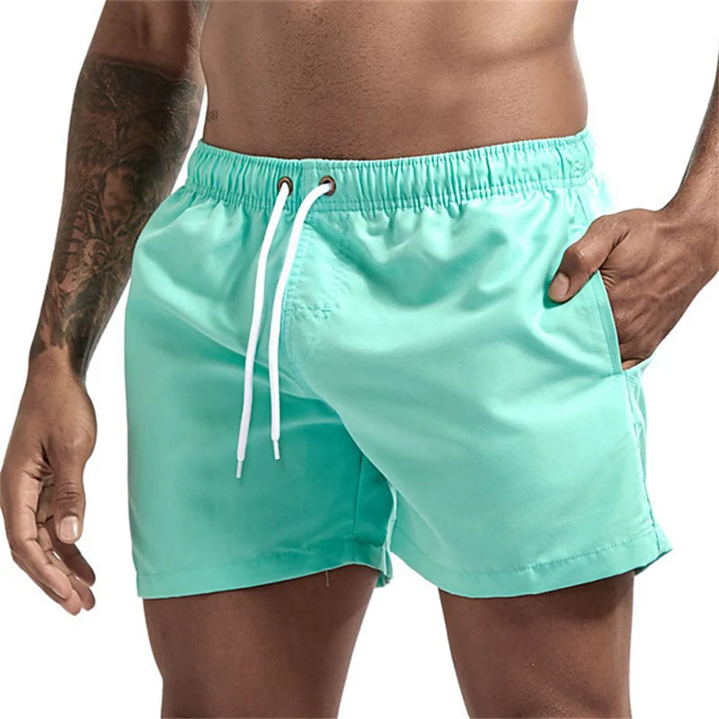 Mens Quick Dry Swim Trunks – Lightweight Beach Shorts for Summer Swimming