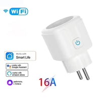 WiFi Smart Plug – 16A Power Monitor Outlet for Smart Home Automation