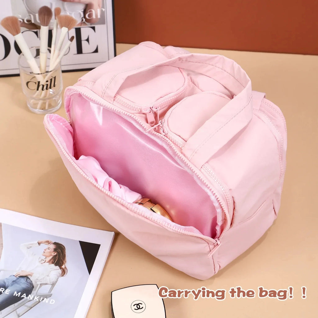 Portable Travel Makeup Bag – Large Capacity Organizer for Cosmetic Storage