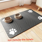 Absorbent Pet Feeding Mat – Waterproof Placemat for Dog and Cat Food Bowls