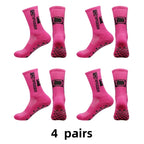 Non-Slip Silicone Grip Sports Socks – Mid-Calf Athletic Gear for Football Yoga