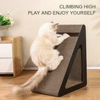 Cardboard Cat Scratcher – Triangle Climbing Frame for Pet Claw Training
