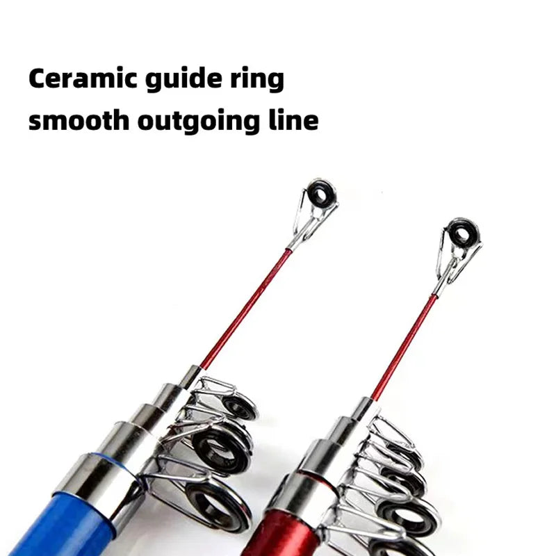 Telescopic Fishing Rod Set – Portable Spinning Reel Kit for Outdoor Travel