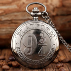 Bronze Quartz Pocket Watch – Large Retro Flip Timepiece for Cosplay Costume