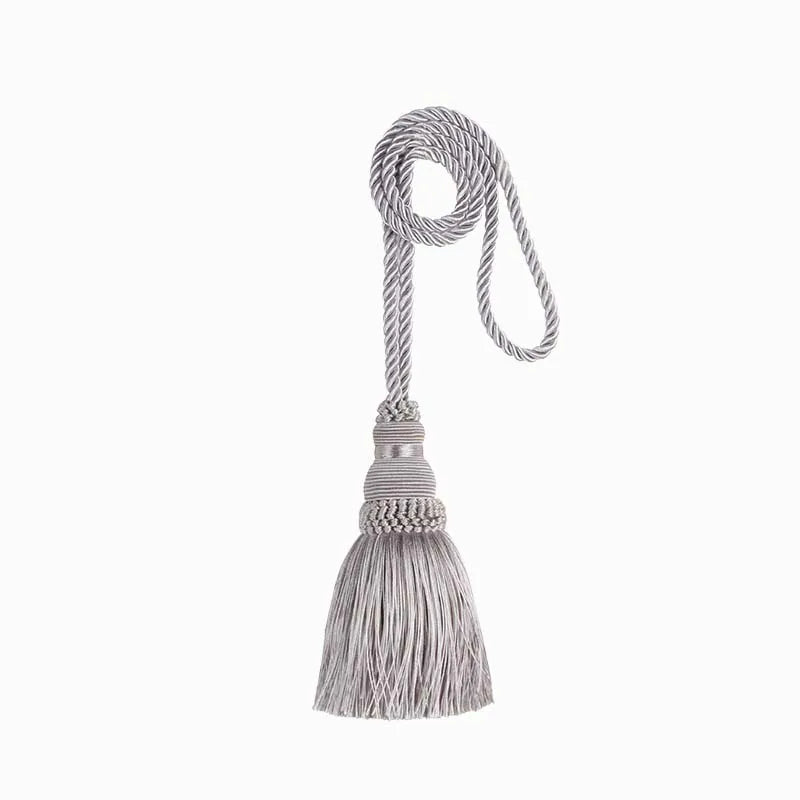 Decorative Curtain Tassel Tieback – Braided Rope Holder for Home Decor