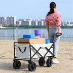 Collapsible Utility Wagon – Heavy Duty Folding Cart for Beach and Camping