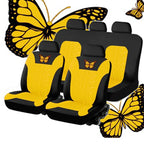 Butterfly Embroidered Car Seat Covers – Universal Auto Interior Accessories