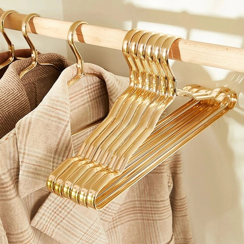 Aluminum Clothes Hangers – Anti-slip Metal Rack for Wardrobe Organization
