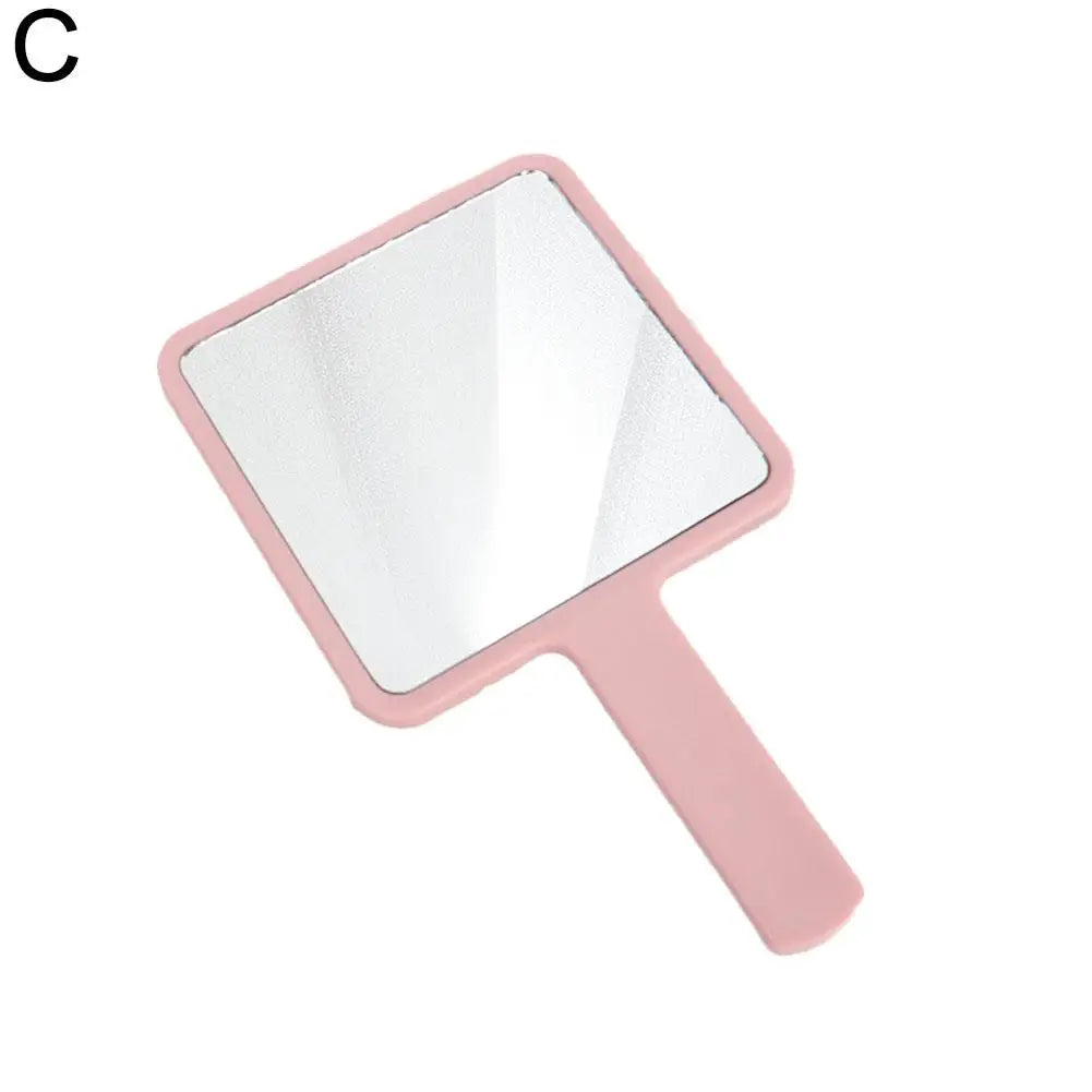 Handheld Square Makeup Mirror – Portable Vanity Mirror for Salon and Travel
