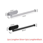 Stainless Steel Paper Towel Holder – Adhesive Wall Mount for Kitchen