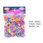Elastic Loom Bands – Colorful DIY Jewelry Making Kit for Kids Crafts