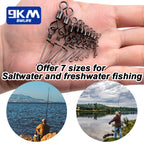 Fishing Rolling Swivels – Quick Change Italian Coastlock Snap for Lure Angling