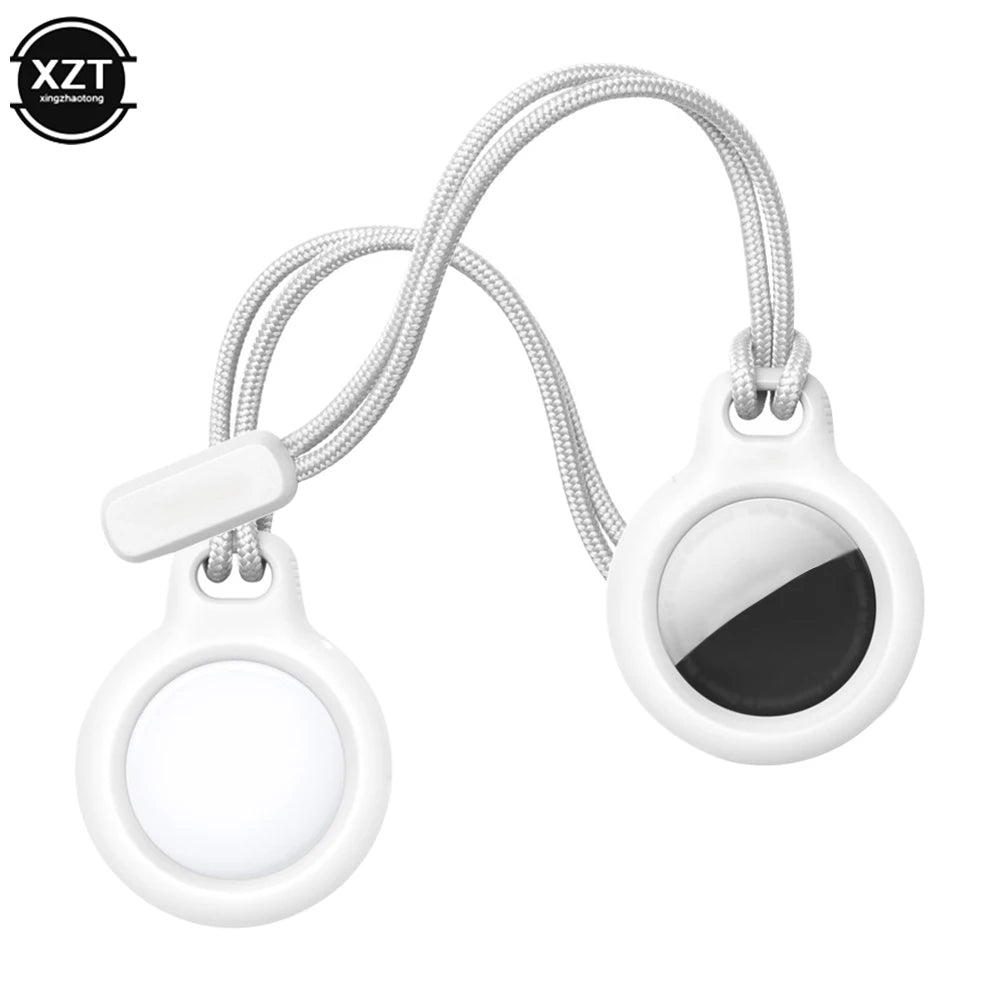 Protective Bumper Case with Strap for Airtag Tracker Keychain