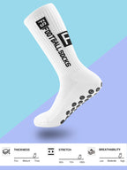Non-Slip Athletic Soccer Socks – Cushioned Grip for Football and Basketball
