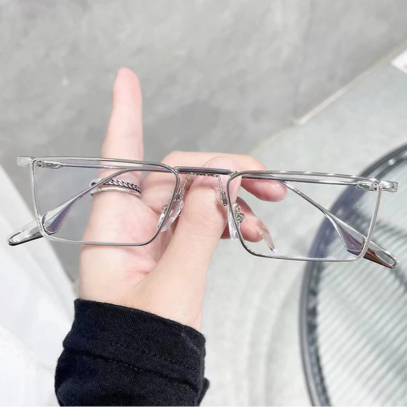 Vintage Square Metal Sunglasses – UV400 Retro Eyewear for Men and Women