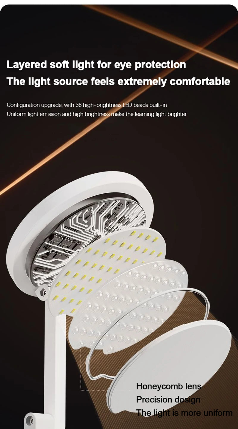 Foldable LED Desk Lamp – Rechargeable USB Reading Light for Home Office