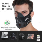 Elevation Training Mask – Black Fitness Gear for Running and Gym Workouts