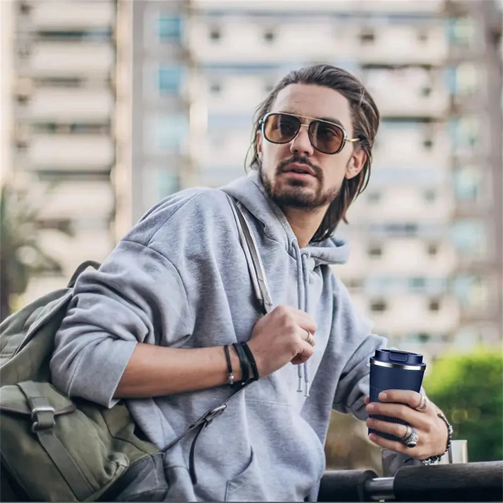 Stainless Steel Vacuum Insulated Mug – Leak-Proof Travel Cup for Outdoor Sports