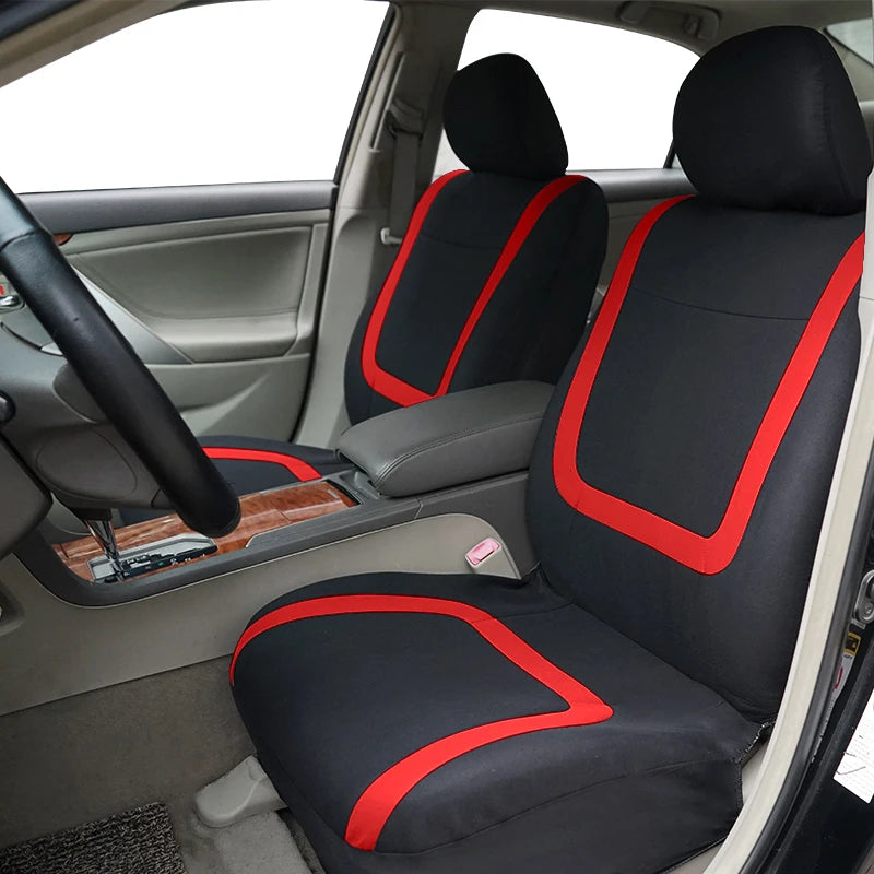 Universal Fabric Car Seat Covers – Breathable Polyester for Truck and SUV