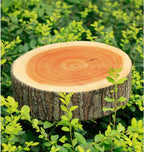 Stump Shaped Decorative Pillow – Soft Wood Grain Cushion for Home and Car Decor