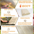 Fireproof Grill Mat – Heat Resistant Protective Pad for Outdoor BBQ Camping