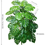 Artificial Tropical Leaf Plant – 60-103cm Potted Faux Greenery for Home Decor