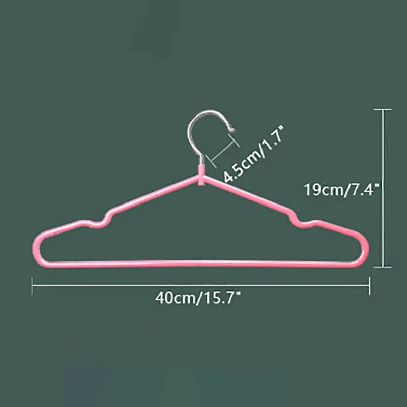Non-Slip Metal Clothes Hangers – Round Notch Design for Suit and Coat Storage