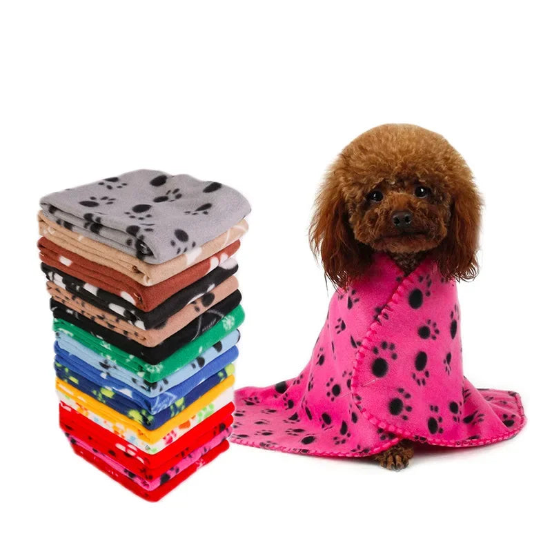 Reversible Fleece Pet Blanket – Comfortable Mat for Large Dogs