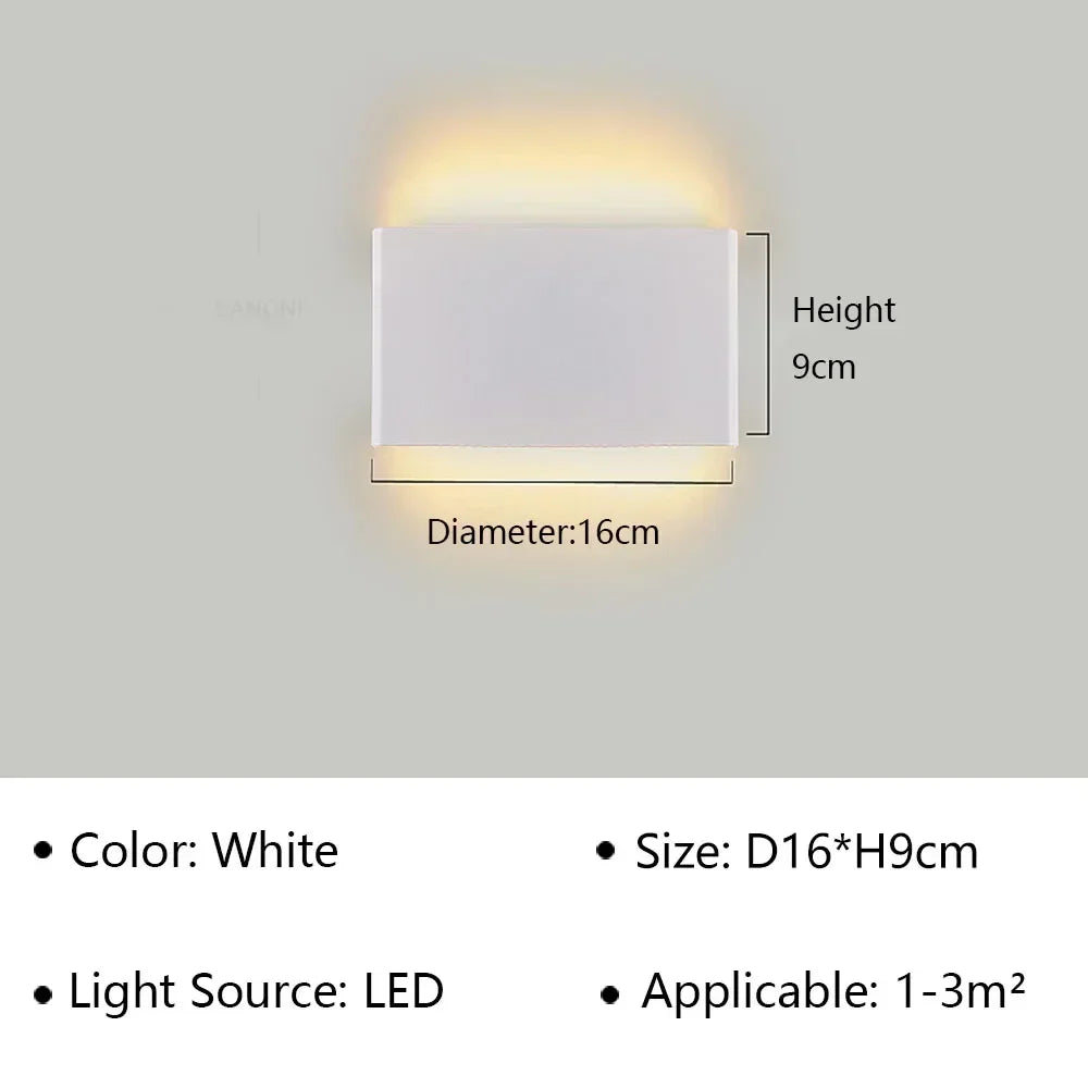 Modern LED Wall Sconce – Minimalist Indoor Lighting for Bedroom and Living Room
