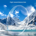 Metal Half-Frame Reading Glasses – Anti-Blue Light Eyewear for Business