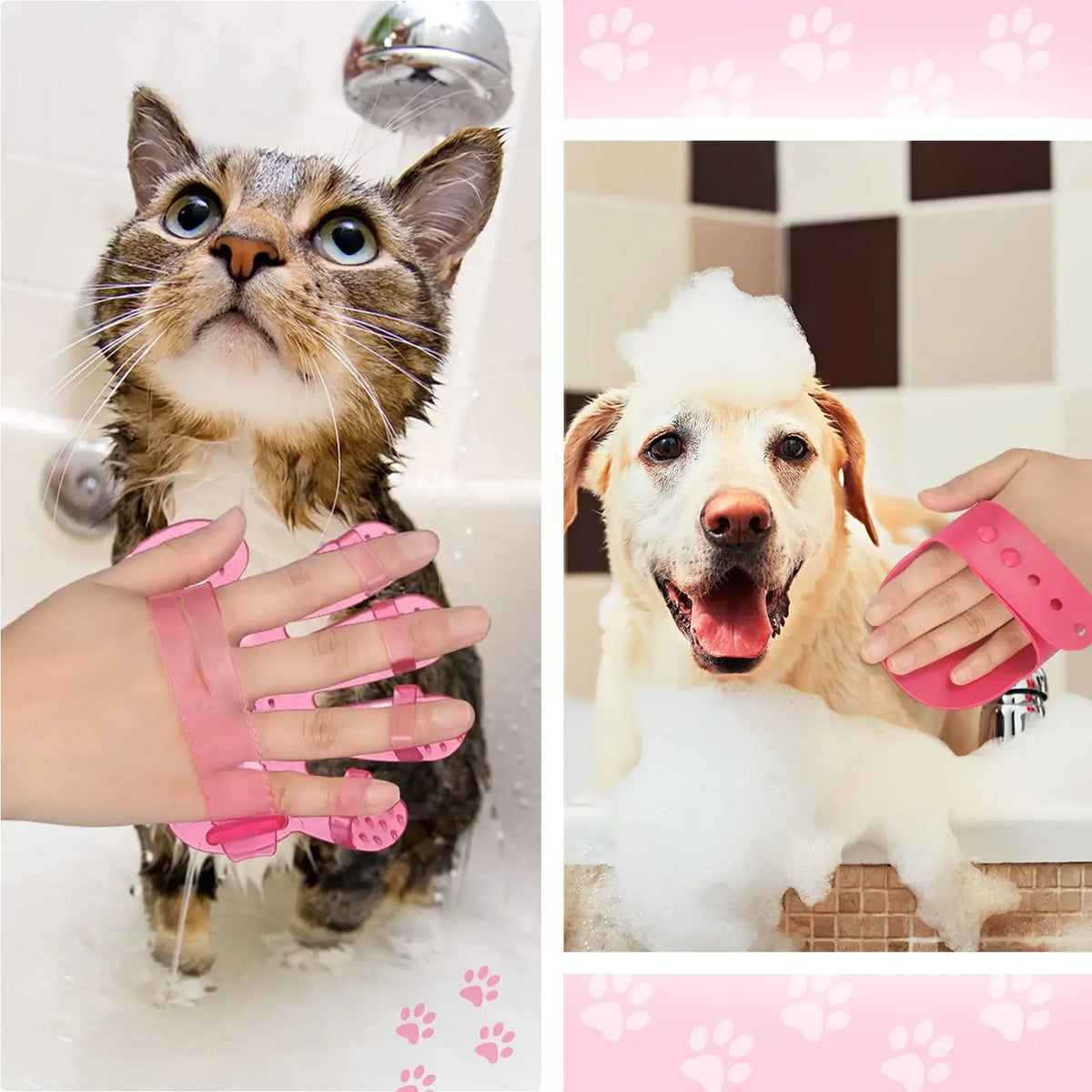 Dog Grooming Tool Kit – Self-Cleaning Brush and Nail Trimmer for Pet Care