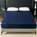 Satin Elastic Fitted Sheet – Soft Solid Mattress Cover for All Bed Sizes