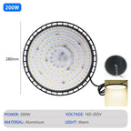 UFO LED High Bay Light – 200W Waterproof Industrial Lighting for Warehouse
