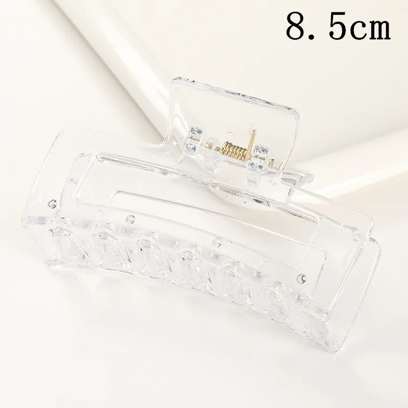 Large Plastic Hair Claw – Korean Fashion Clip for Women Styling