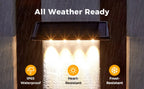 Solar LED Wall Lights – Waterproof Outdoor Lamps for Fence Deck Pathway