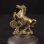 Brass Horse Coin Statue – Feng Shui Figurine for Home and Office Decor