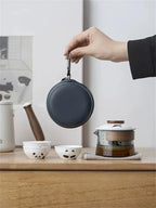 Portable Travel Tea Set – Ceramic Teapot and Cups for Camping
