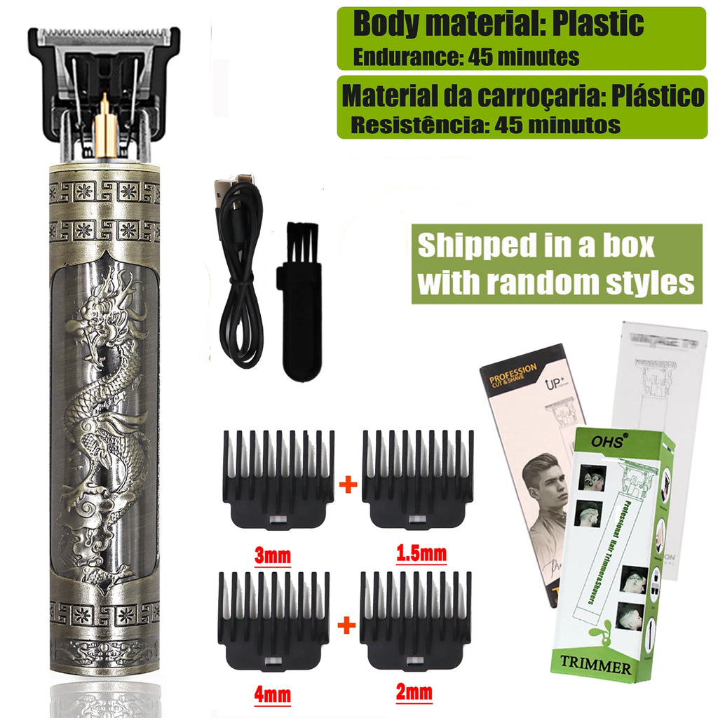 Cordless Electric Hair Trimmer – Professional Barber Shaver for Men