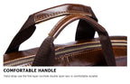 Genuine Leather Men Briefcase – Professional Laptop Messenger for Business