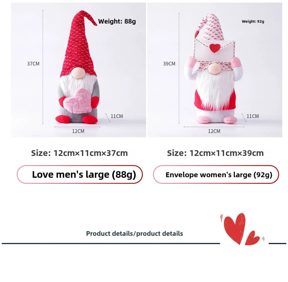 Faceless Gnome Plush Doll – Romantic Valentine's Day Gift for Home Decor