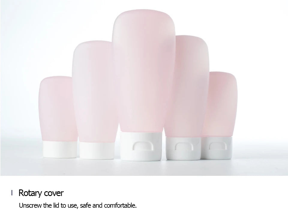 Refillable Squeeze Bottle Kit – Portable Travel Containers for Toiletries