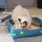 Foldable Cat Litter Box – Waterproof Oxford Cloth for Travel and Home